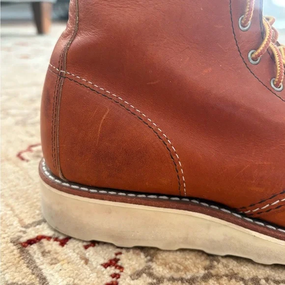 Red Wing Shoes Women’s Moc Boots - Tan Leather - Picture 6 of 12